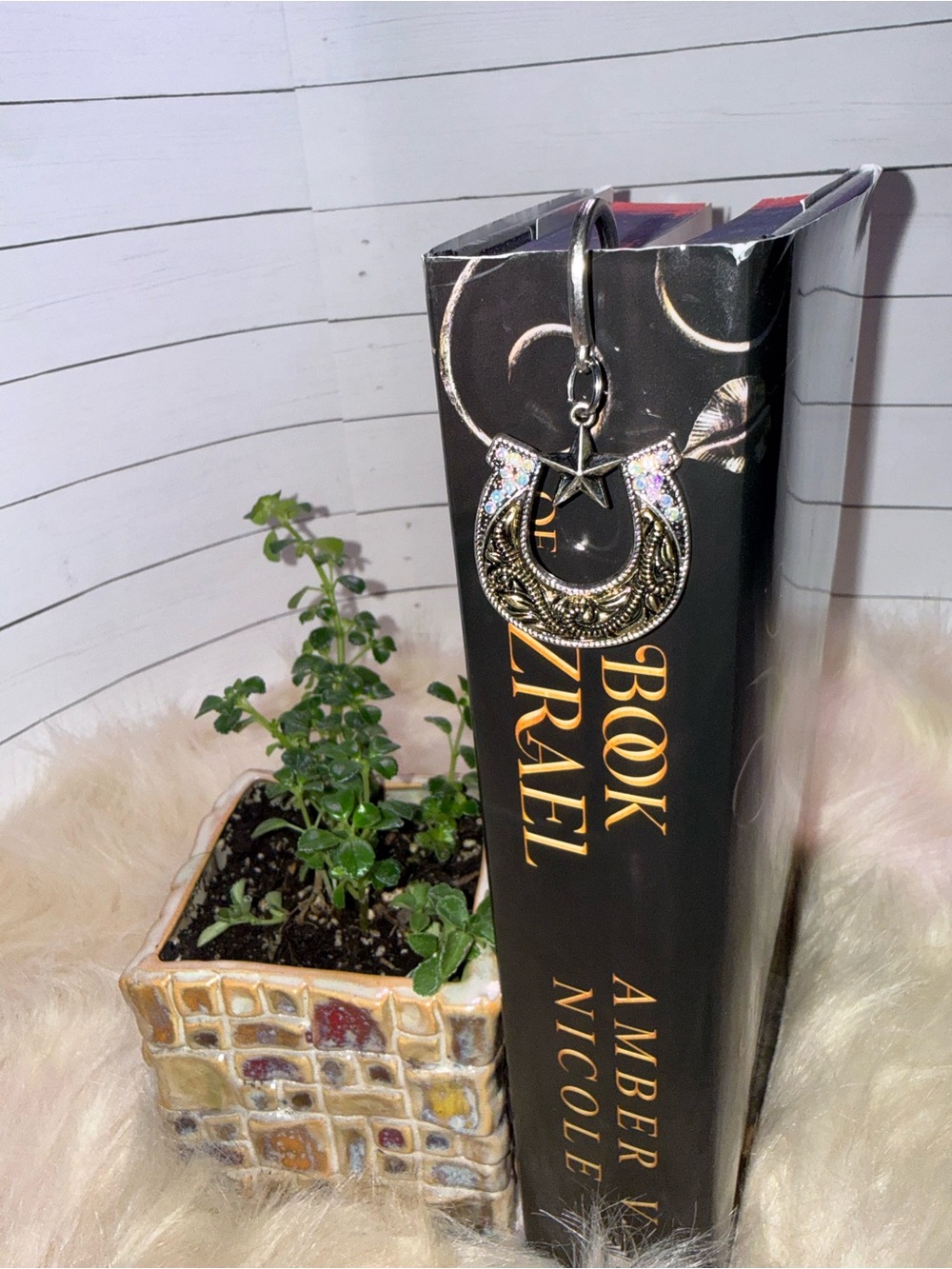 Silver Horseshoe Star Bookmark